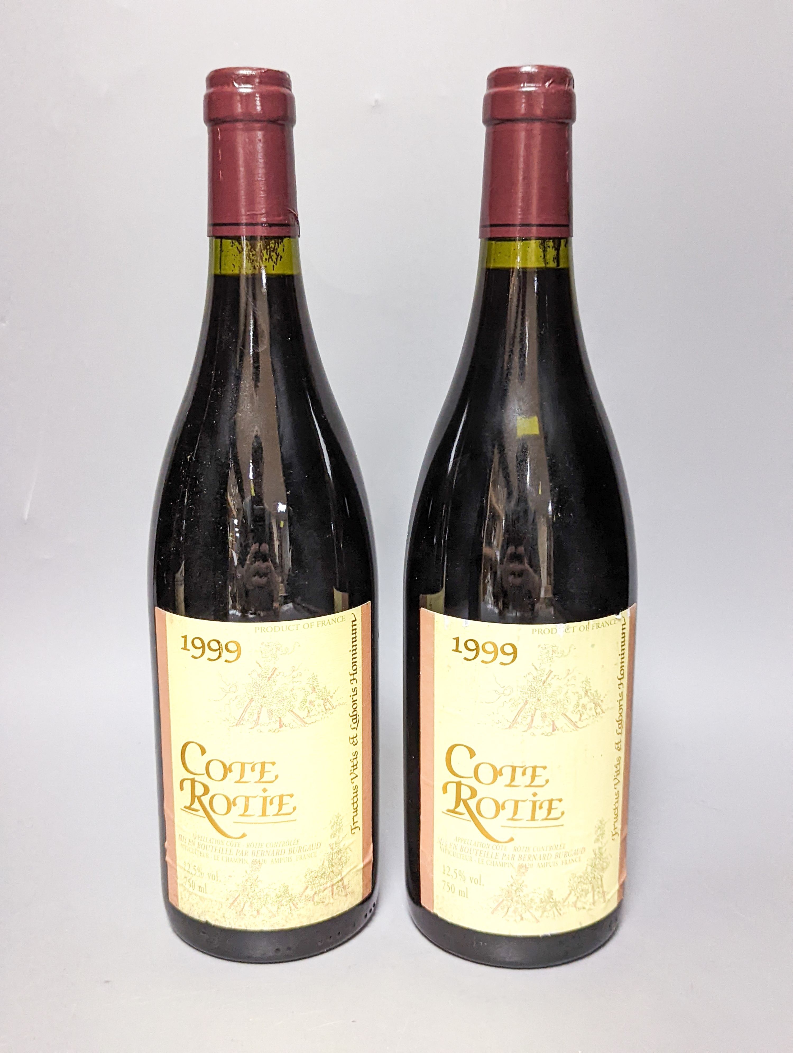 Six bottles of Cote Rotie 1999